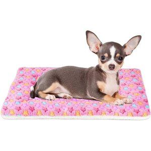 Dog Bed Crate Pad Ultra Soft Pet Bed with Cute Star Print Washable Crate Mat